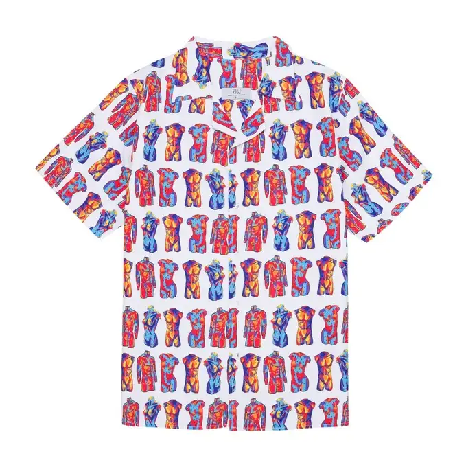 picture پیراهن آستین کوتاه لیلاژ با کد MNNQN01SS20WHT ( mannequin hawaiian shirt )