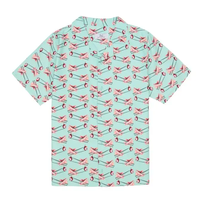 picture پیراهن آستین کوتاه لیلاژ با کد EYCHPSTCKS01SS20BLUE ( eye & chopsticks hawaiian shirt )