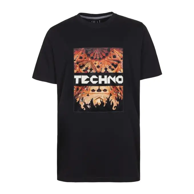 picture تی شرت آستین کوتاه لیلاژ با کد TCHN02SS20BLCK ( techno02 )