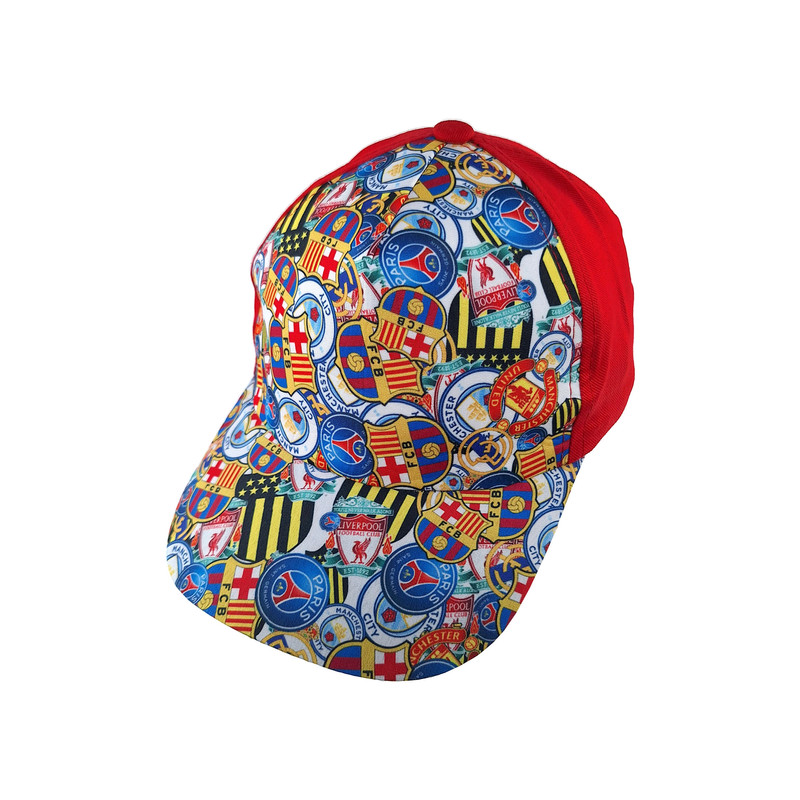 picture کلاه کپ پسرانه طرح باشگاهی کد 1137 رنگ قرمز