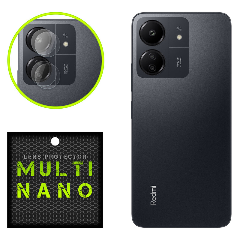 picture محافظ لنز دوربین مولتی نانو مدل X-L2N مناسب برای گوشی موبایل شیائومی Redmi 13C بسته دو عددی