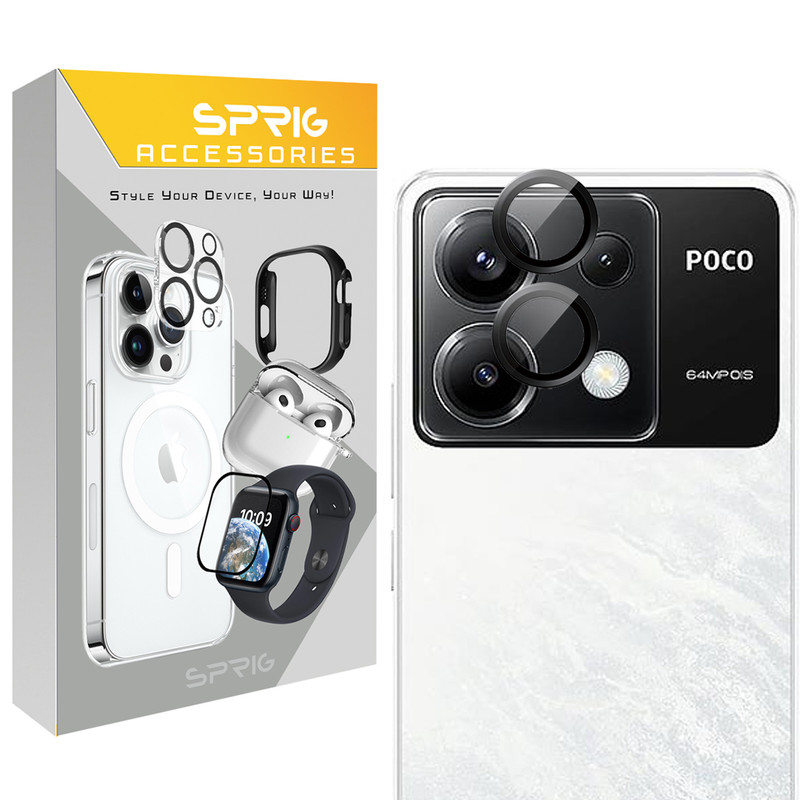 picture محافظ لنز دوربین اسپریگ مدل Ring Metal مناسب برای گوشی موبایل شیائومی Poco X6