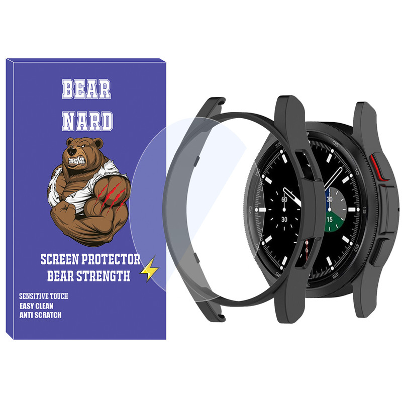 picture کاور برنارد مدل PC-Bump-BR مناسب برای ساعت هوشمند سامسونگ Galaxy Watch 4 Classic 46mm به همراه محافظ صفحه نمایش