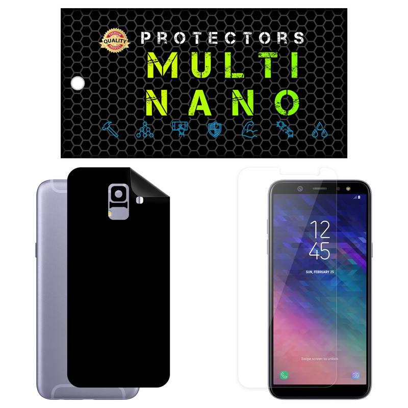picture محافظ صفحه نمایش مولتی نانو مدل X-SFM مناسب برای گوشی موبایل سامسونگ Galaxy A6 2018 به همراه برچسب پوششی