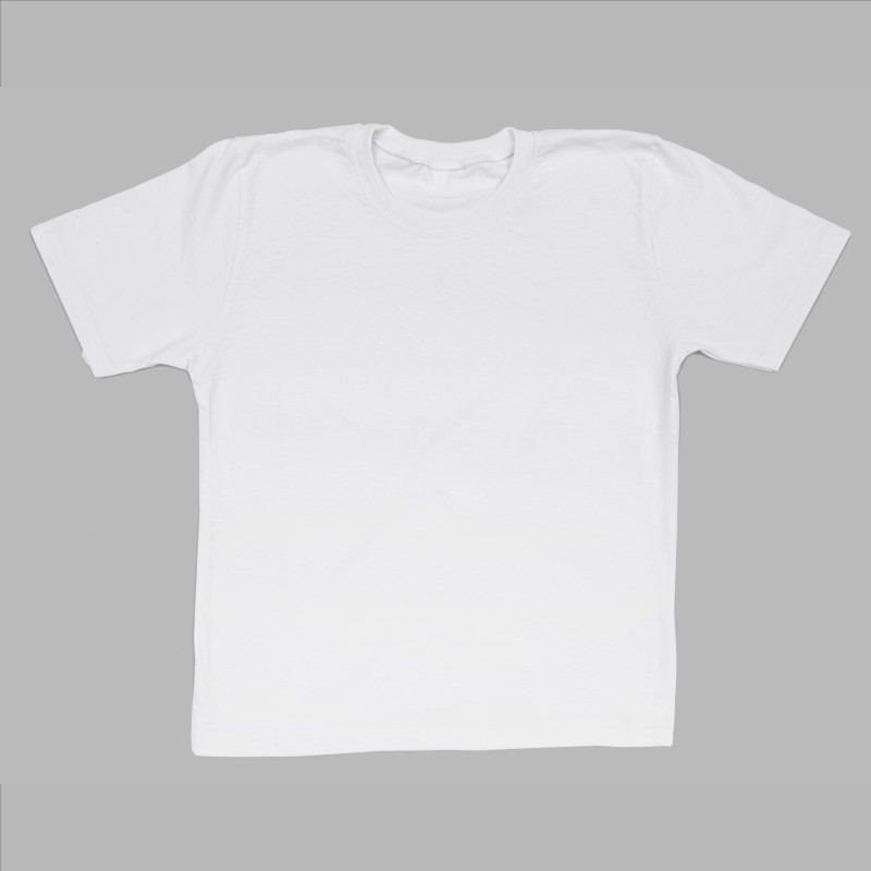 picture تی شرت آستین کوتاه بچگانه مدل ساده رنگ سفید