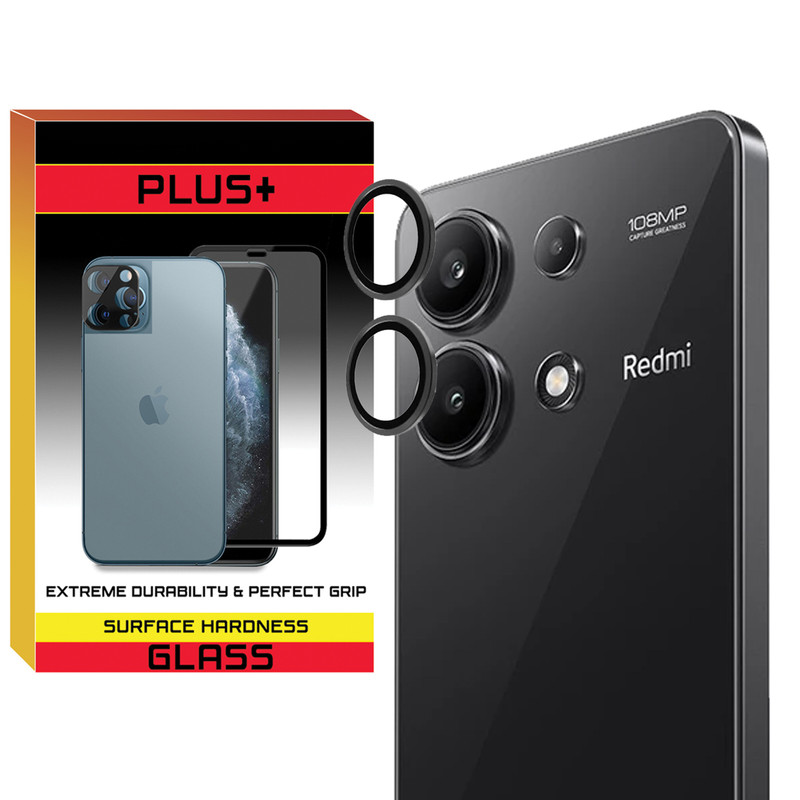 picture محافظ لنز دوربین پلاس مدل Ring-Metal-PL مناسب برای گوشی موبایل شیائومی Redmi Note 13 4g