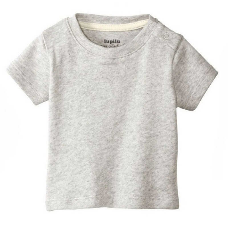 picture تی شرت آستین کوتاه نوزادی لوپیلو مدل ملانژ SMB108  