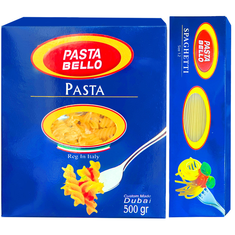 picture اسپاگتی قطر 1.2 - 400 گرم و پاستا پیچی پاستا بلو - 500 گرم