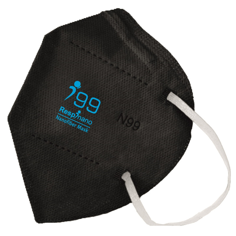 picture ماسک تنفسی ریما مدل وی تایپ N99 نانوالیاف کد Blck-V99 بسته 10عددی