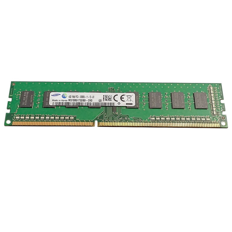 picture رم کامپیوتر DDR3 تک کاناله 1600 مگاهرتز CL11 سامسونگ مدل PC3-12800U ظرفیت 4 گیگابایت