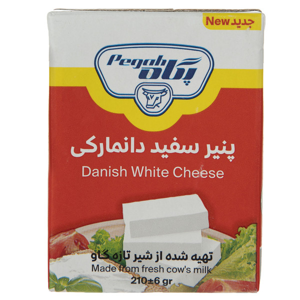 پنیر سفید دانمارکی پگاه مقدار 210 گرم 1184763