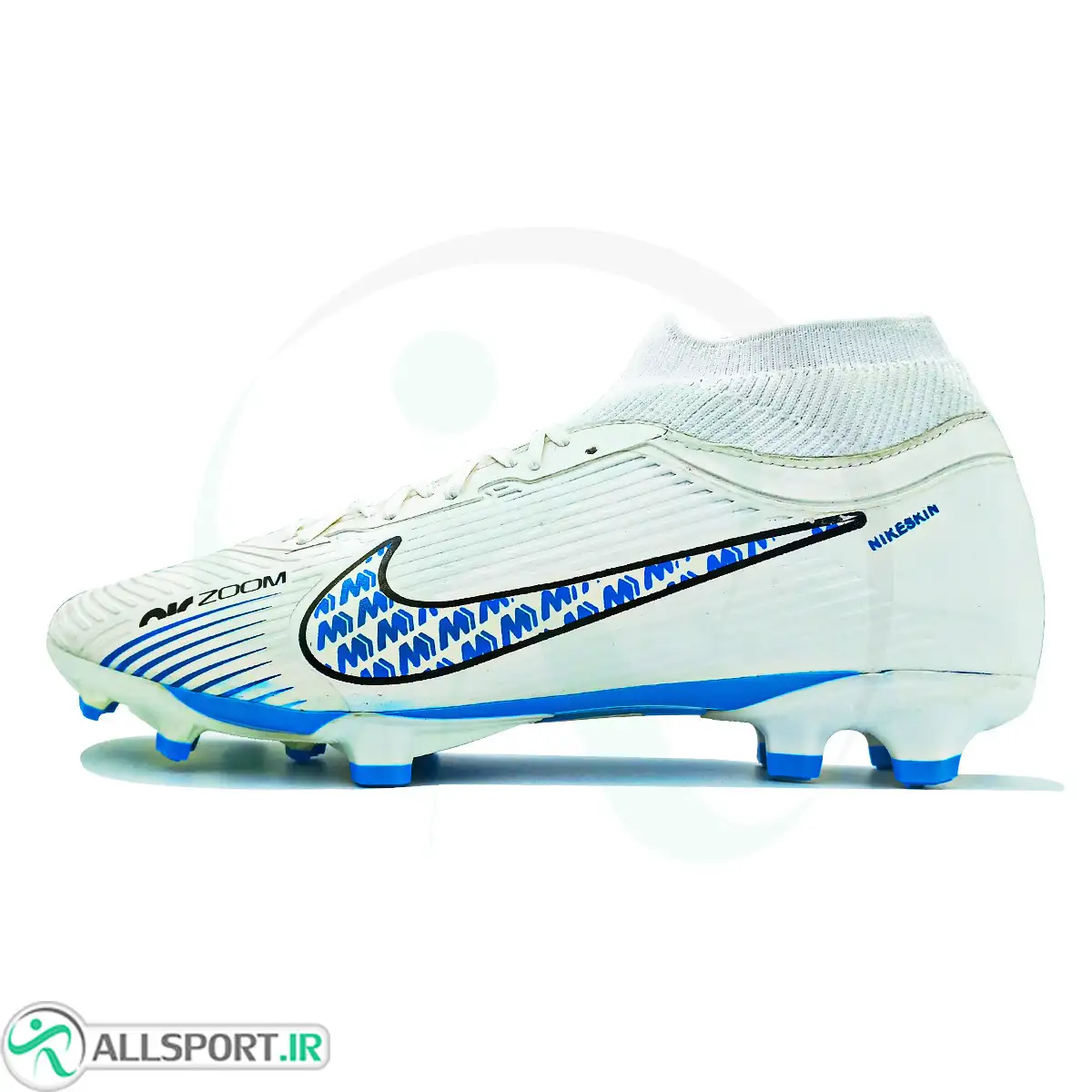 کفش فوتبال نایک ایر زوم مرکوریال  Nike Air Zoom Mercurial White Blue 12154570