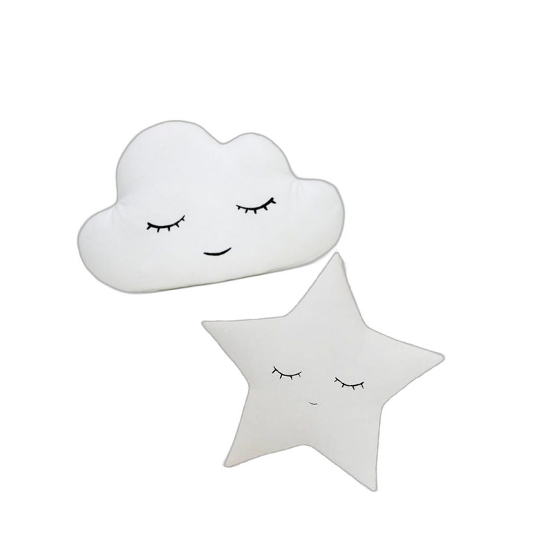 picture کوسن کودک مدل ابر و ستاره بسته 2 عددی