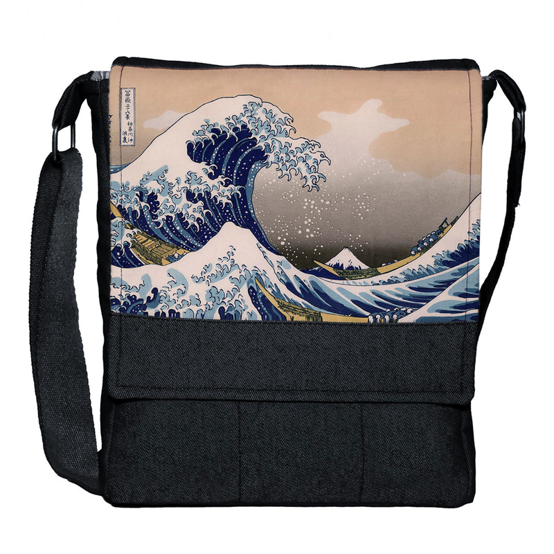 picture کیف رودوشی چی چاپ مدل نقاشی موج عظیم کاناگاوا کد 65204