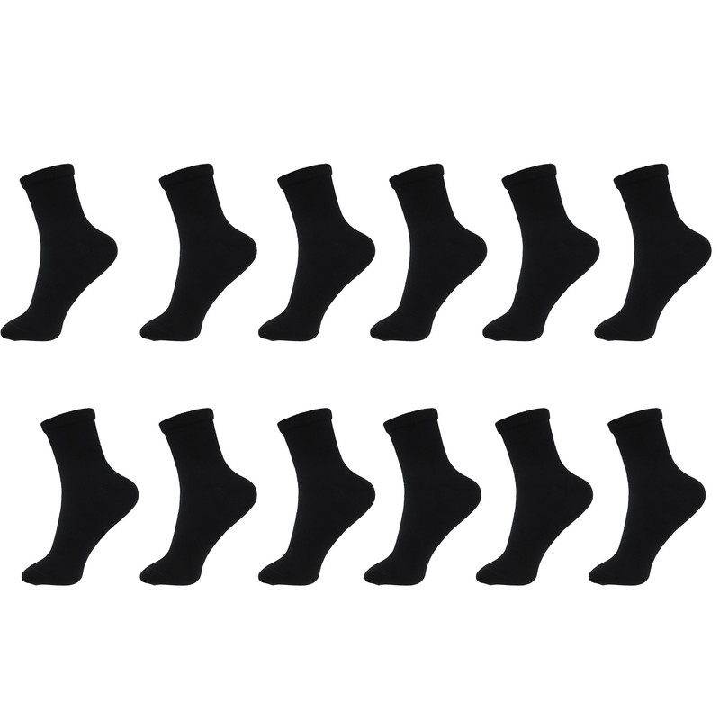 picture جوراب ورزشی مردانه ادیب مدل اسپرت کش انگلیسی کد MNSPT رنگ مشکی بسته 12 عددی