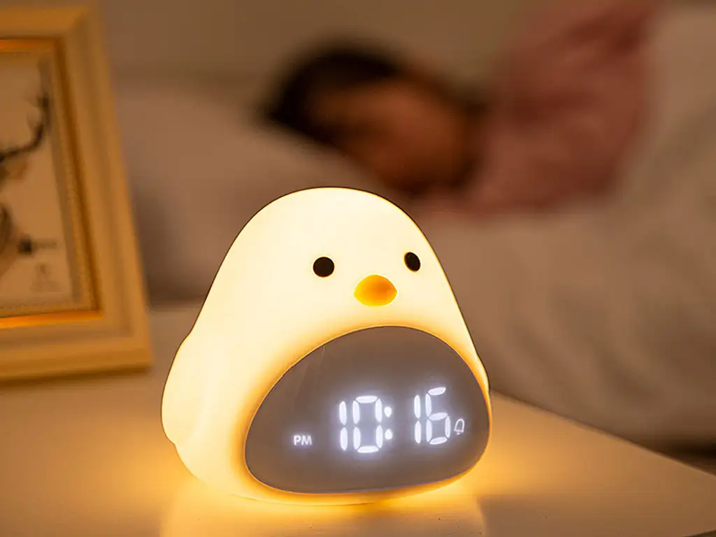 picture چراغ خواب و ساعت دیجیتال فانتزی رومیزی Timebird alarm clock digital display