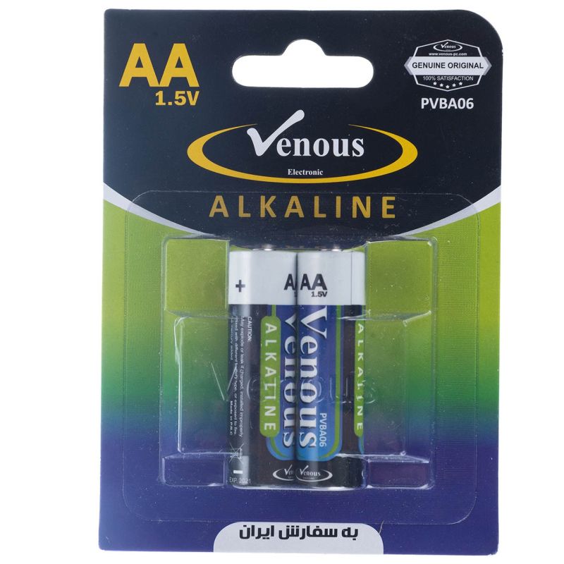 باتری قلمی ونوس مدل Alkaline01 بسته 2 عددی 12809753