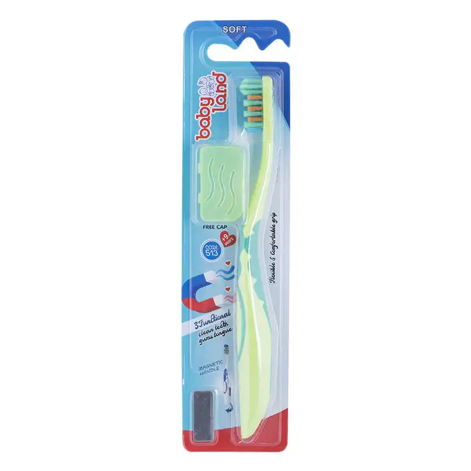 picture مسواک بیبی لند با کد 31302060003 ( Baby Land Green Soft Tooth Brush For Teenager )