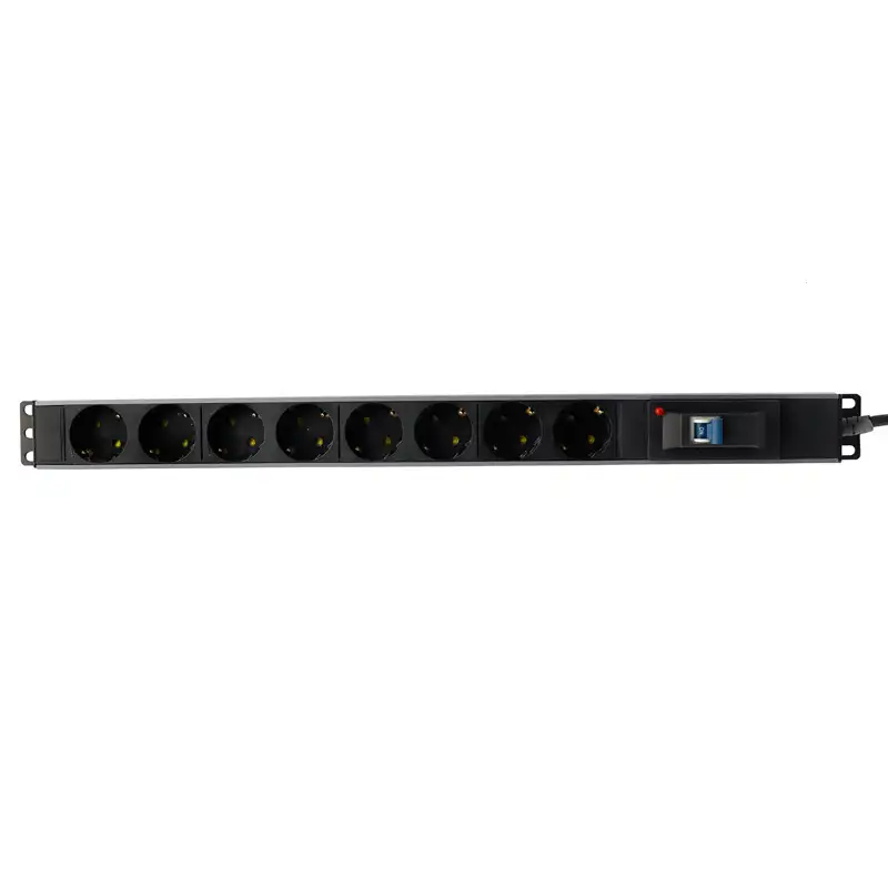 picture چندراهی 8 خانه برق ارت دار پارت الکتریک با کابل 1/8 متری PE2266 Rack Mount