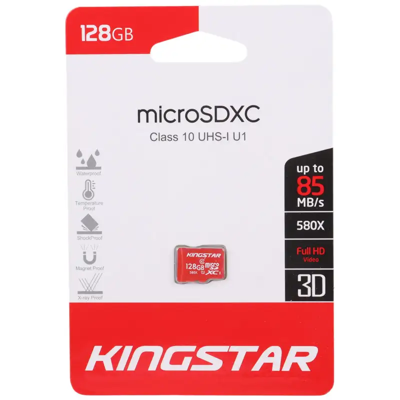 picture رم میکرو 128 گیگ کینگ استار KingStar 580X U1 C10 85MB/s