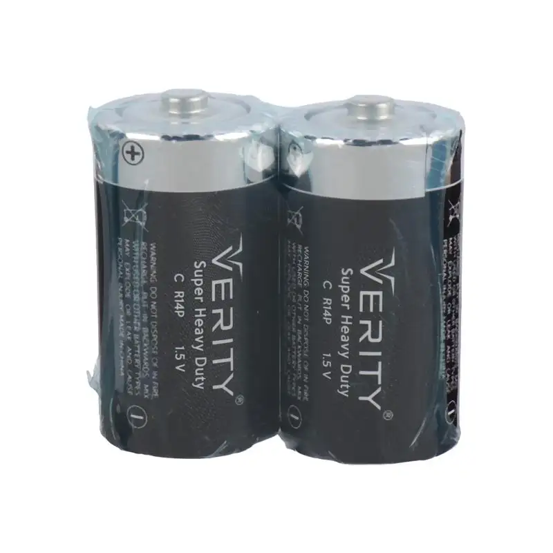 picture باتری دوتایی متوسط Verity Super Heavy Duty R14P 1.5V C شرینک