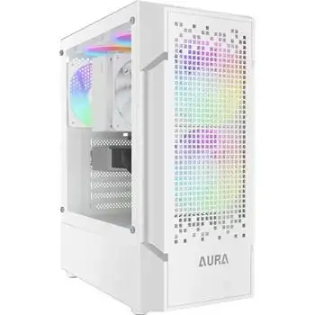 picture کیس کامپیوتر گیم دیاس مدل AURA GC7 WH COMPACT MESH RGB MID-TOWER