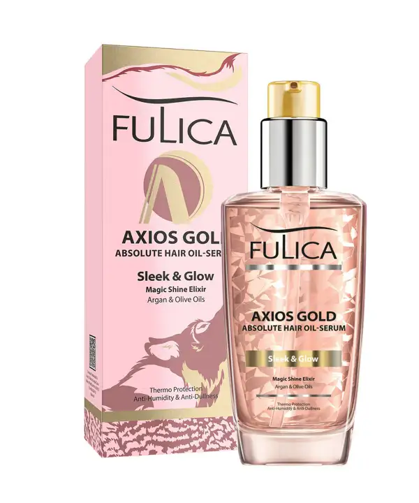 picture سرم آبرسان و براق کننده مو فولیکا Fulica مدل Axios Gold حجم 100 میلی لیتر