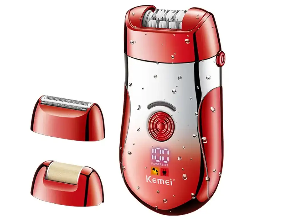picture اپیلاتور سه کاره شارژی کمی Kemei 3 in 1 USB Rechargeable Electric Hair Epilator KM-908A