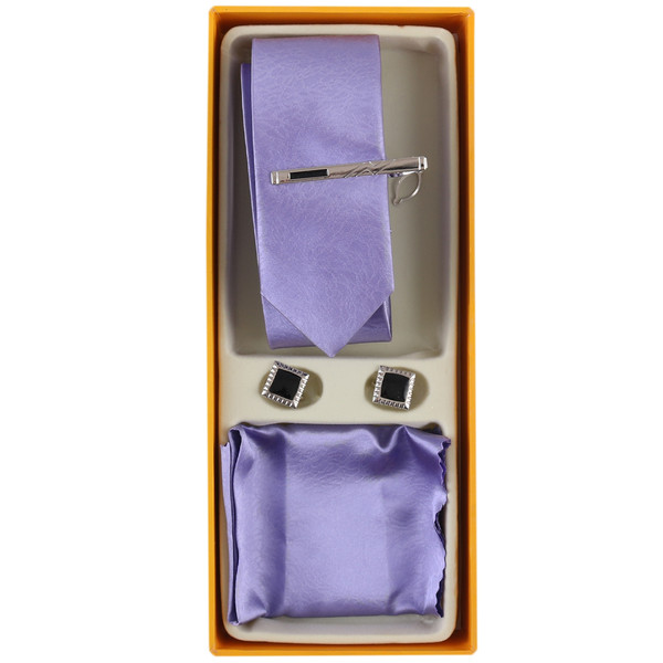 ست کراوات و دستمال جیب و دکمه سردست مردانه فرانکو فروزی مدل F-102092 1354087