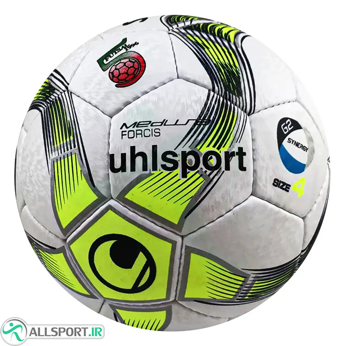 picture توپ فوتسال آل الشپرت دوخت Uhlsport Medusa Forcis Futsal Ball Green White