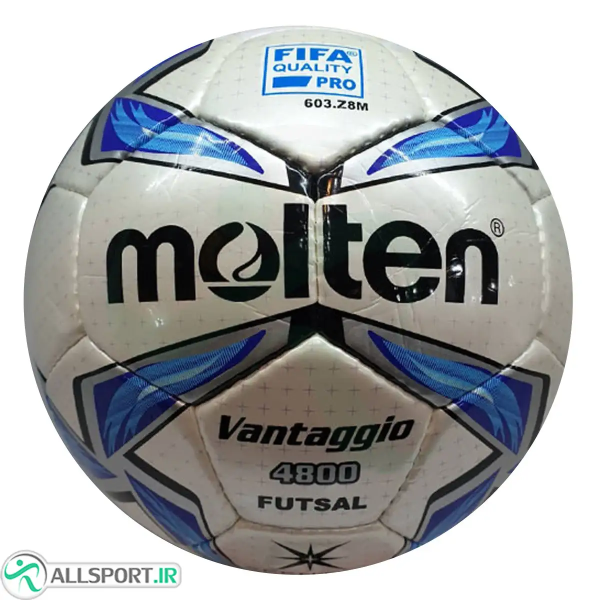 picture توپ فوتسال مولتن دوخت  Molten 4800 Vantaggio Futsal Ball 4 White Blue