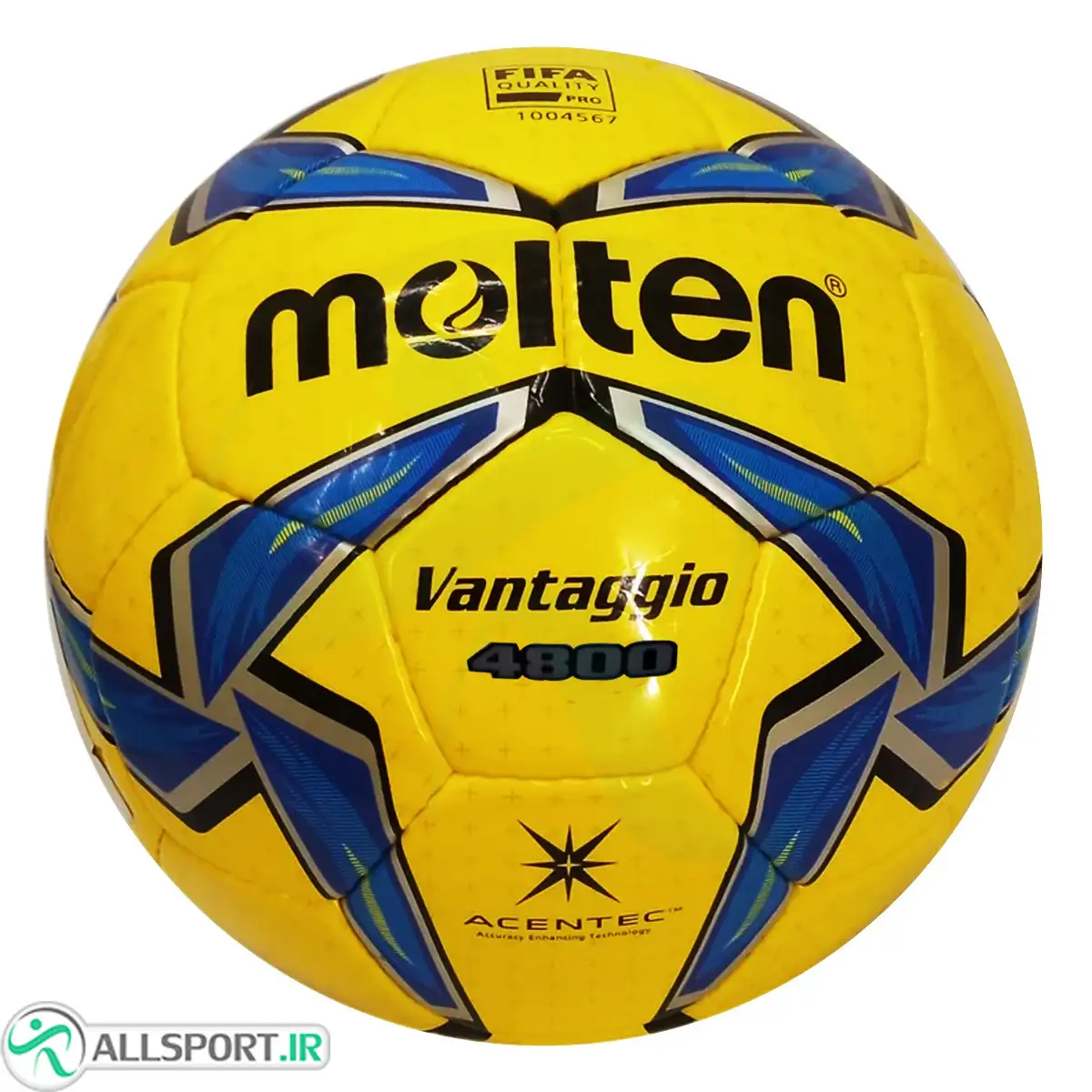 picture توپ فوتسال مولتن دوخت  Molten 4800 Vantaggio Futsal Ball 4 Yellow Blue