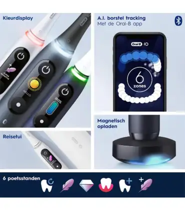 picture مسواک برقی اورال بی سری 8 Oral-B IO8 duo black /Purple