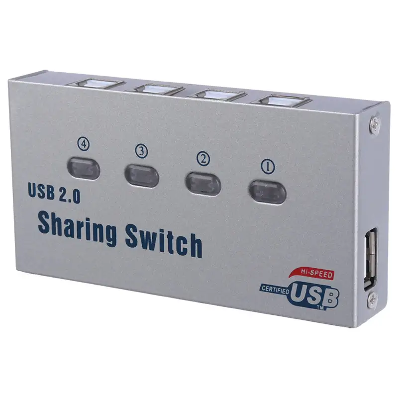 picture سوییچ پرینتر UY-04A 1A4B USB2.0 Switch 4Port