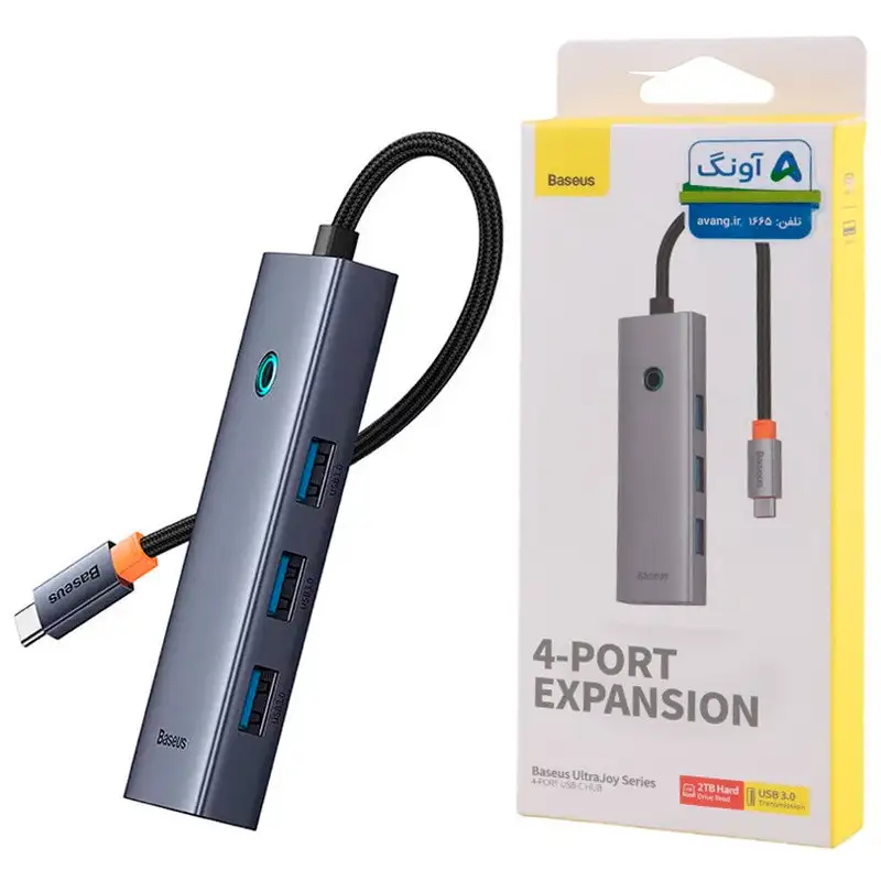 picture هاب Baseus UltraJoy Series B0005280A813-03 Type-C USB3.0 4Port