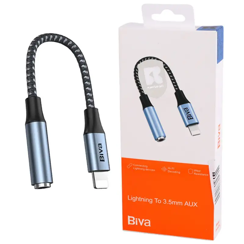 picture کابل تبدیل Biva JACK-01L Lightning to AUX