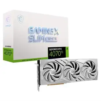 picture کارت گرافیک ام اس آی سفید مدل GeForce RTX 4070 Ti Gaming X Slim حافظه 12 گیگابایت