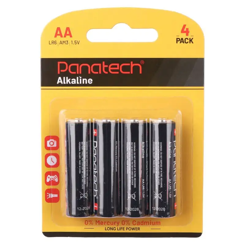 picture باتری چهارتایی قلمی Panatech Alkaline LR6 1.5V AA