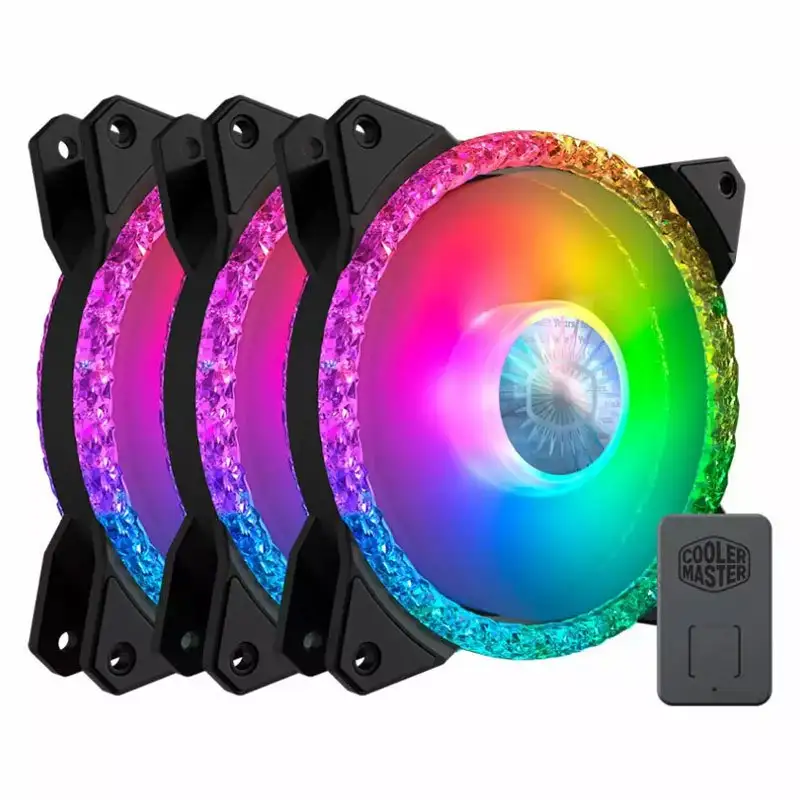 picture فن کیس کولر مستر Cooler Master MasterFan MF120 Prismatic ARGB 12*12 بسته 3 عددی