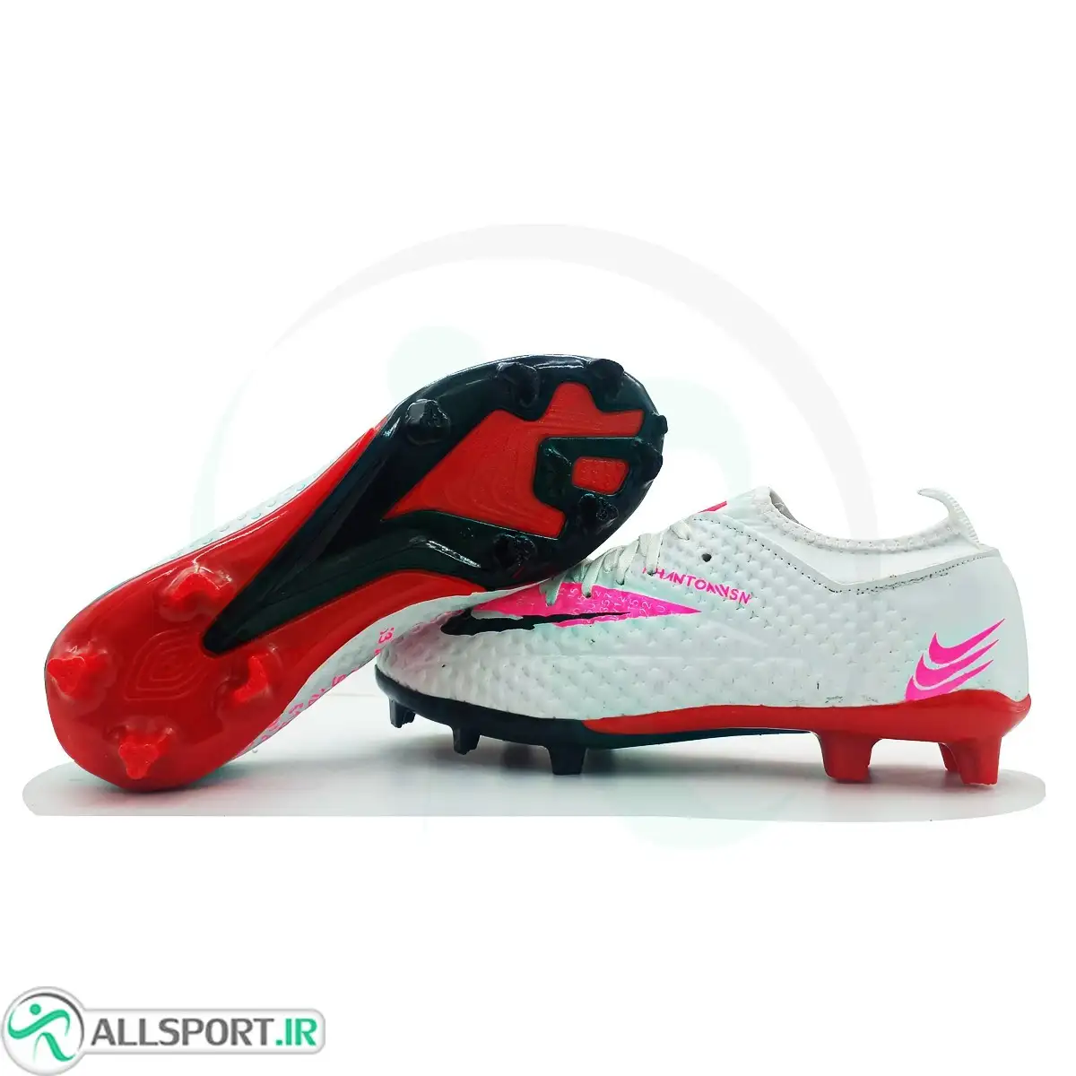 picture کفش فوتبال سایز کوچک نایک فانتوم Nike Phantom White Pink