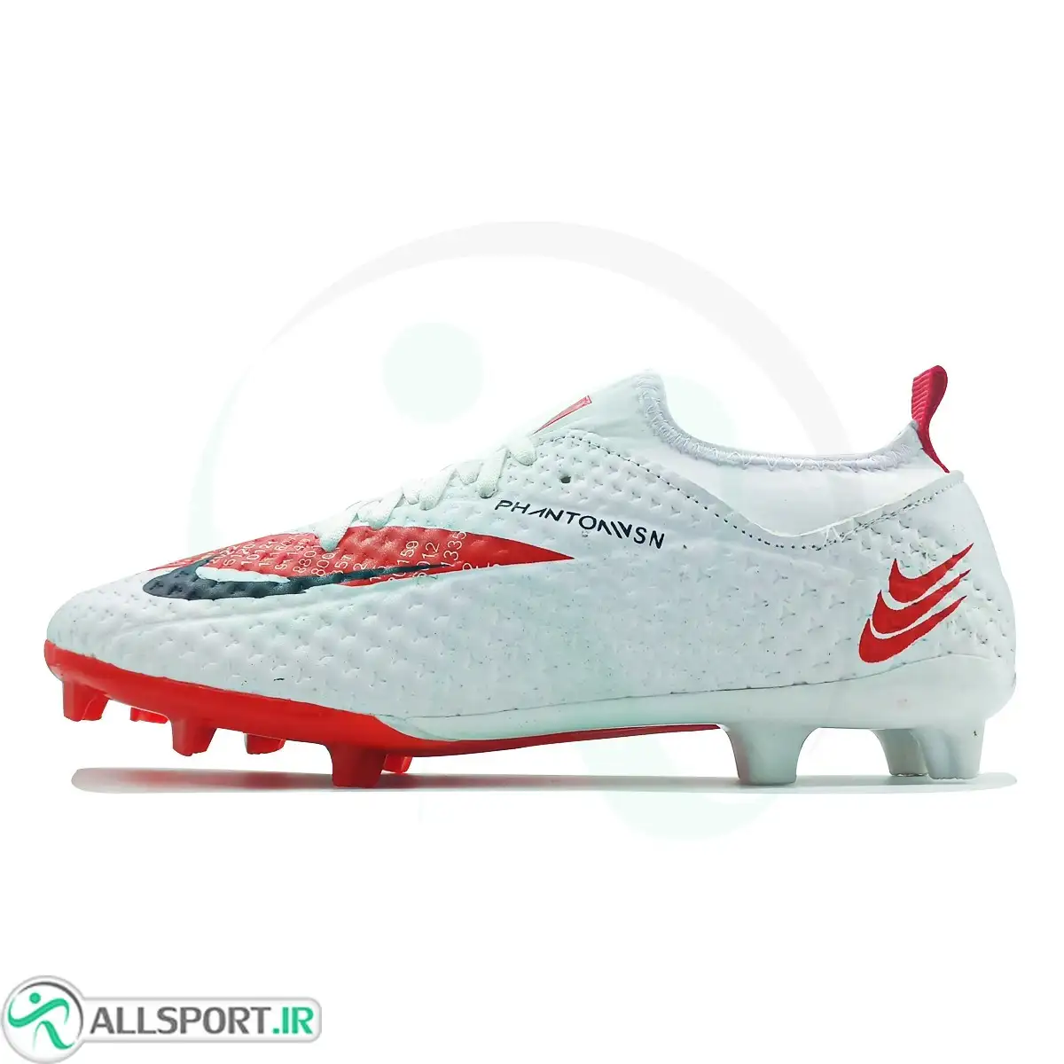 picture کفش فوتبال نایک فانتوم Nike Phantom White Red