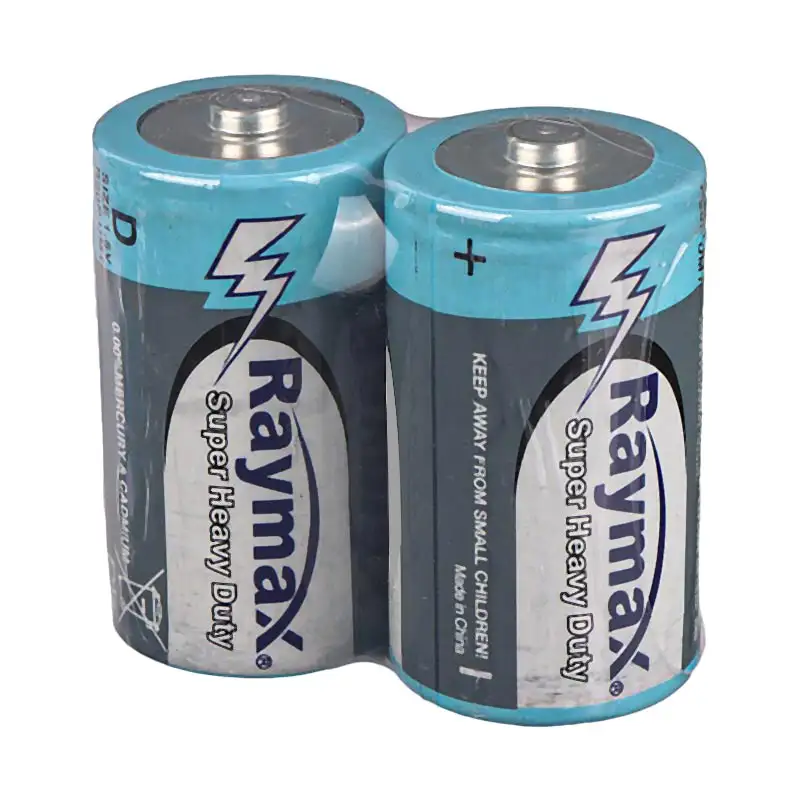 picture باتری دوتایی بزرگ Raymax Super Heavy Duty 1.5V D شرینک