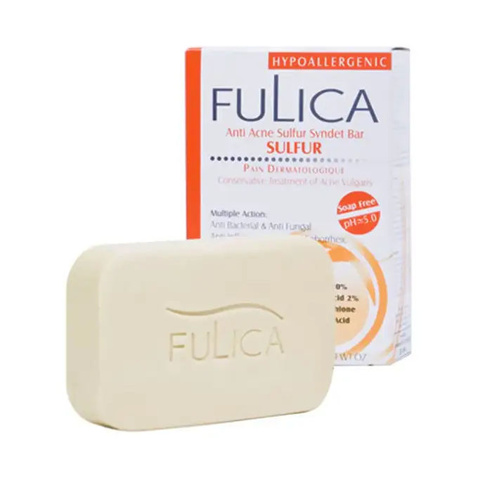 picture پاک کننده فولیکا با کد 1306010038 ( Fulica Anti Acne Sulfur Syndet Bar )