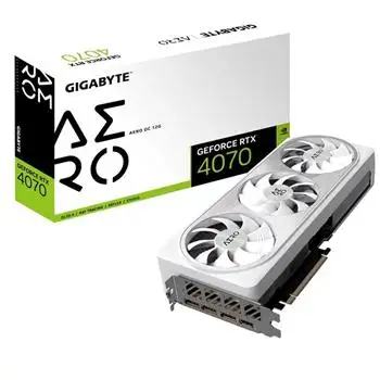 picture کارت گرافیک گیگابایت سفید GeForce RTX 4070 AERO OC 12GB White