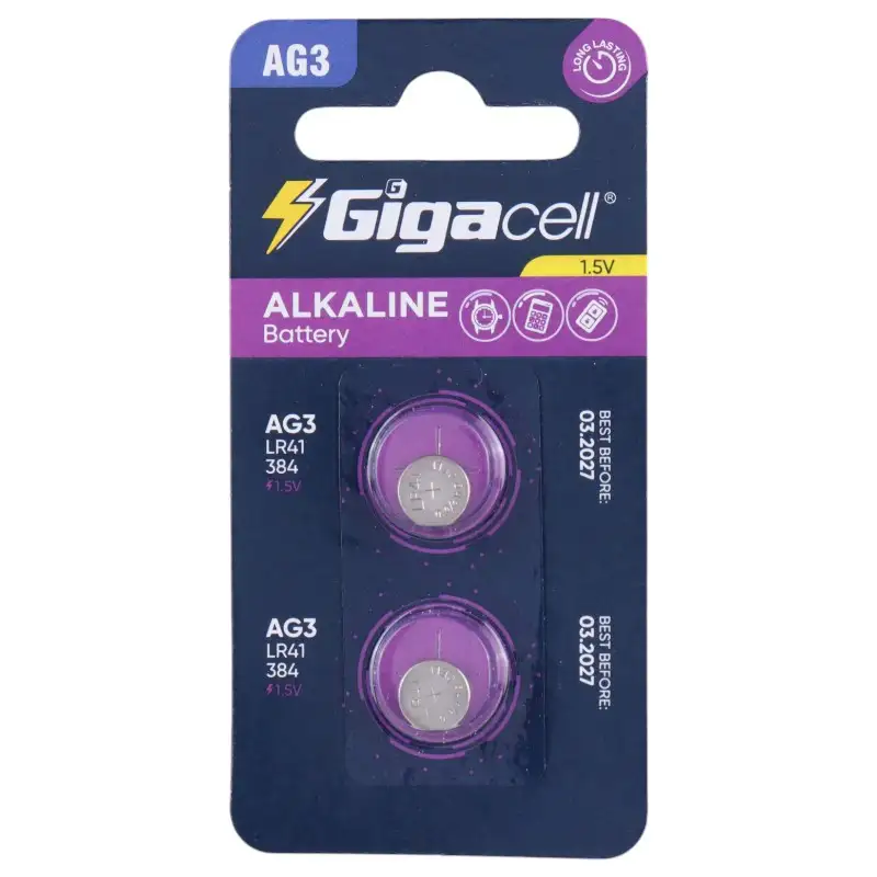 picture باتری سکه ای Gigacell Alkaline AG3 بسته 2 عددی