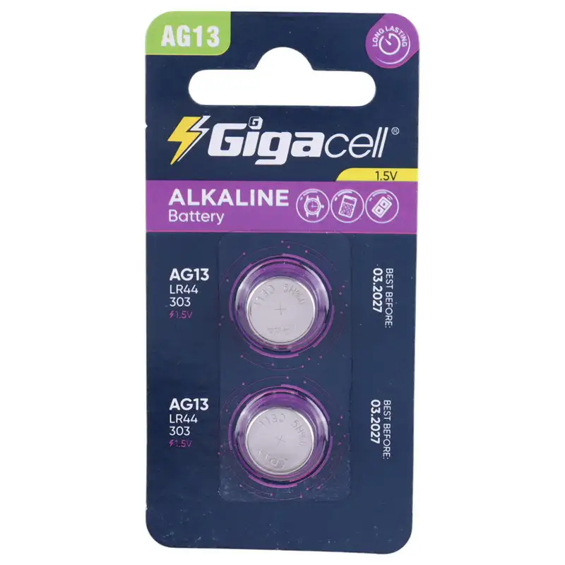 picture باتری سکه ای Gigacell Alkaline AG13 بسته 2 عددی