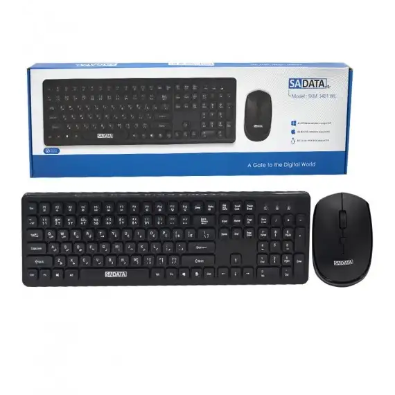 picture کیبورد و موس وایرلس wireless keyboard and mouse SKM-3401-WL