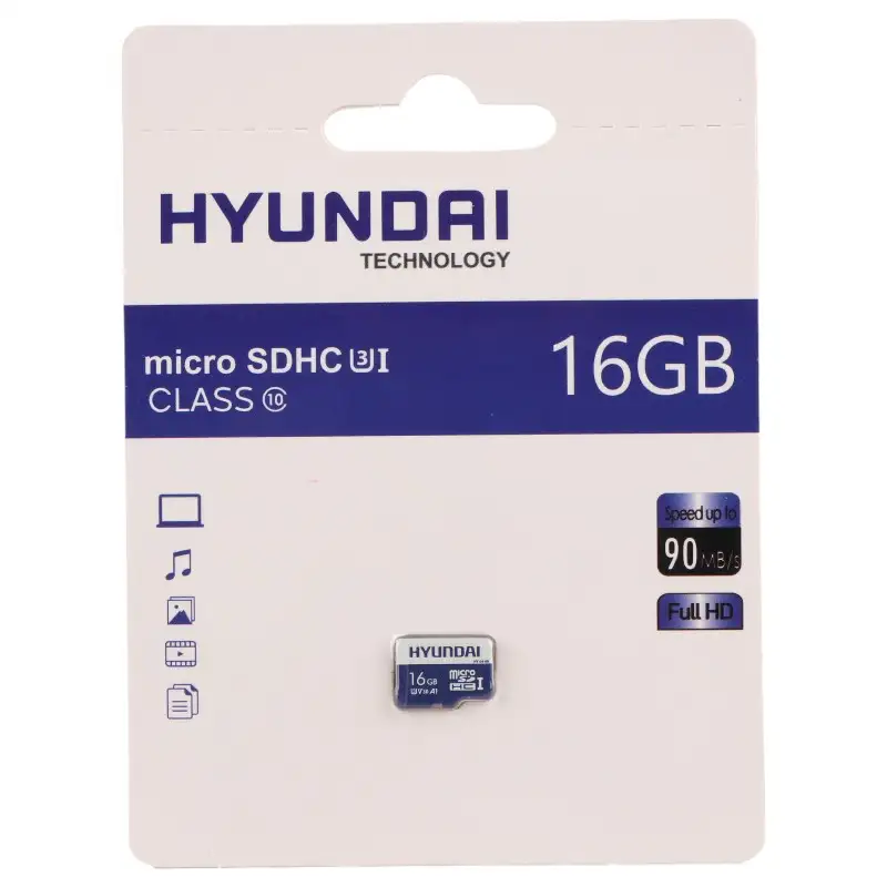 picture رم میکرو 16 گیگ هیوندای Hyundai A1 V30 U3 C10 90MB/s