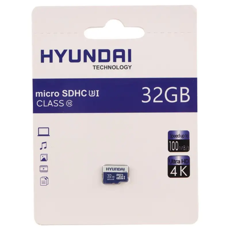 picture رم میکرو 32 گیگ هیوندای Hyundai A1 V30 U3 C10 100MB/s