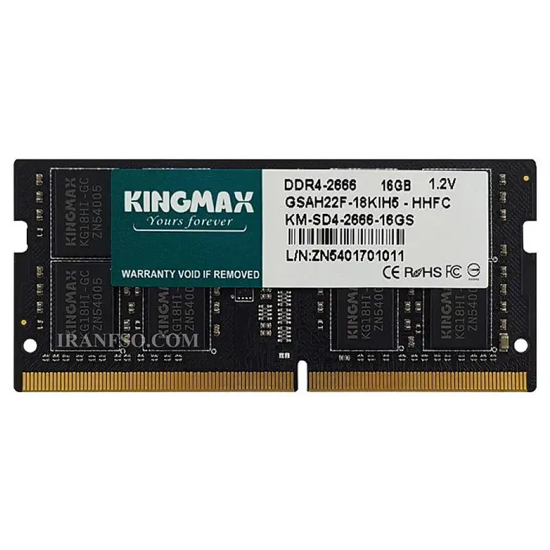 picture رم لپ تاپ Kingmax DDR4 16GB 2666MHz CL19